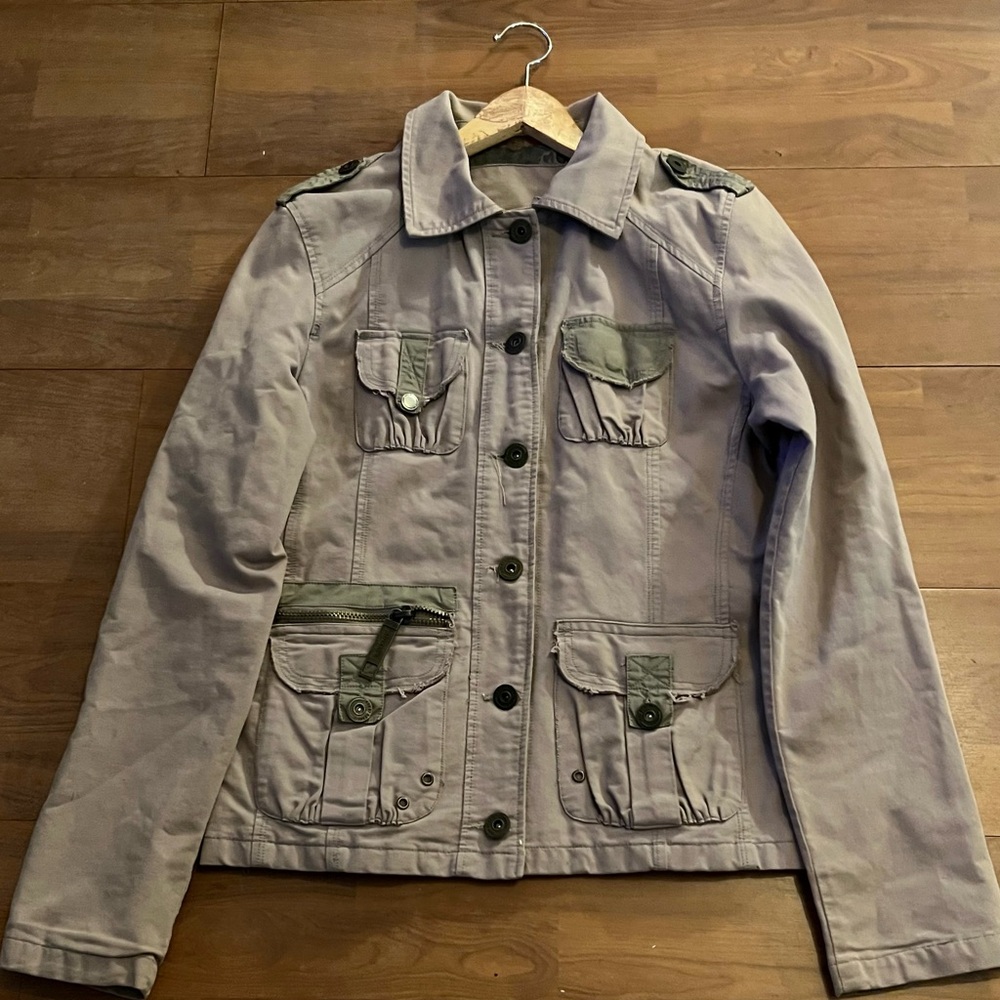 Stylish Gray Utility Jacket